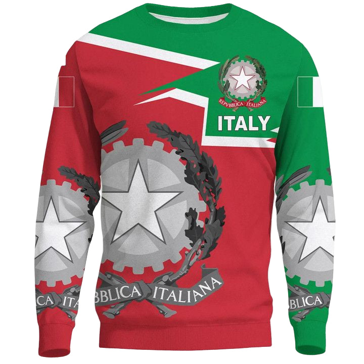 Italy Sweater Coat Of Arms ? New Style A27 ? Usalast