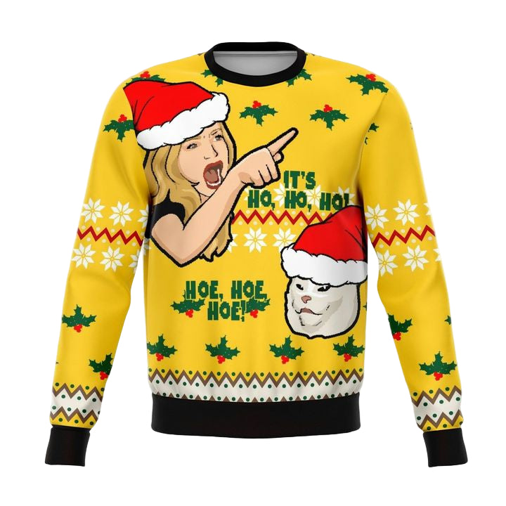 Its Hoe Hoe Hoe Funny Meme 2022 Design 3d Ugly Christmas Sweater ? Usalast