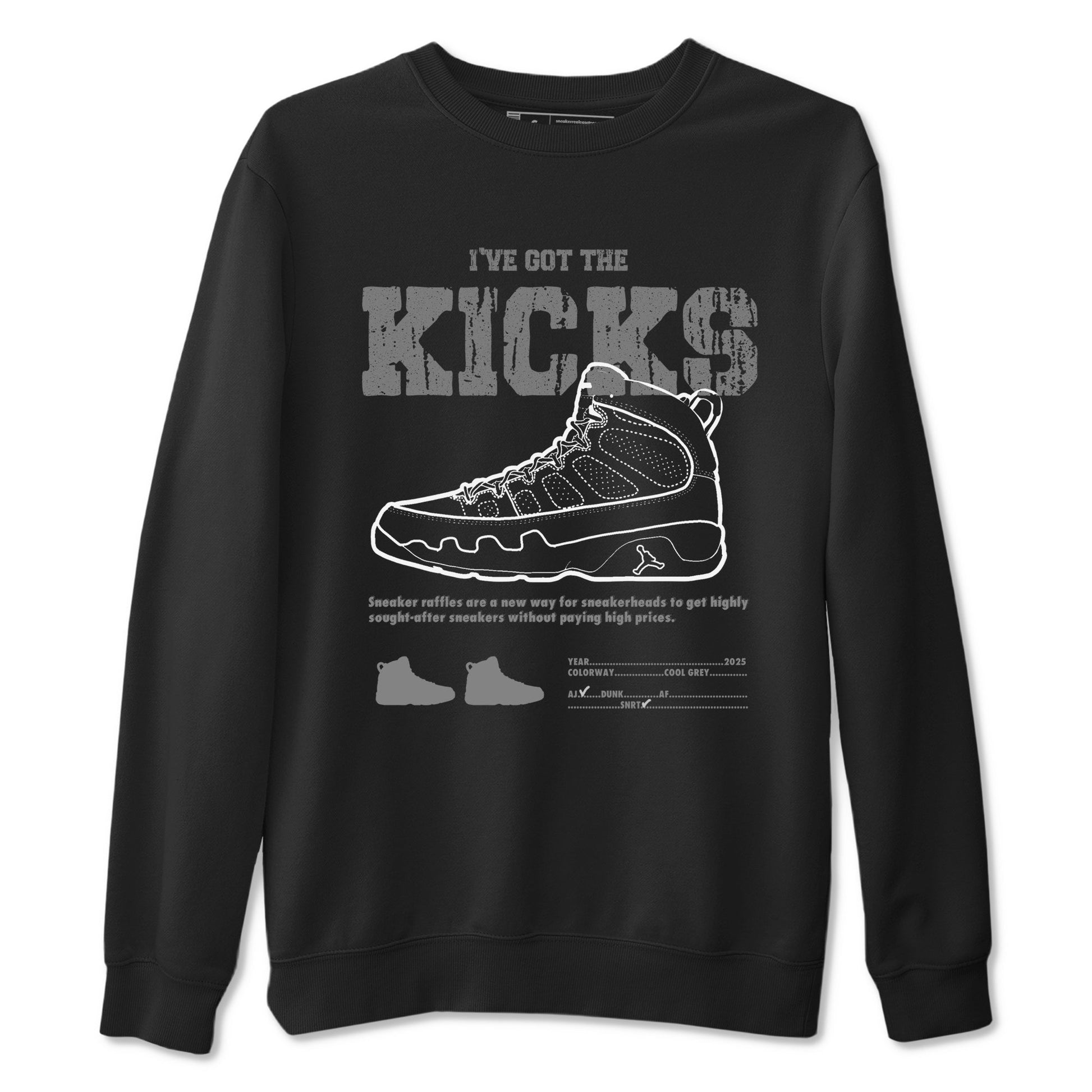 I've The Got The Kicks Sneaker Tees - Air Jordan 9 Cool Grey