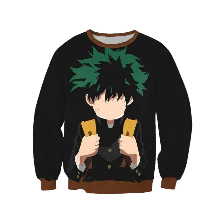Izuku Midoriya In Darkness Sweater ? My Hero Academia 3D Printed Sweater ? Usalast