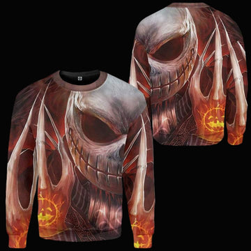 Jack Skellington Halloween And Grinch Ugly Christmas Sweater ? Usalast