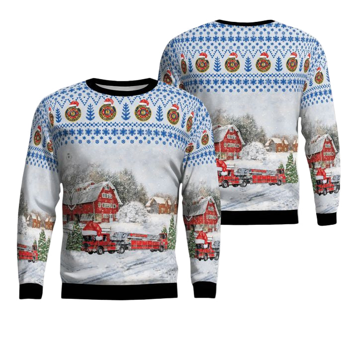 Jacksonville Florida Jacksonville Fire and Rescue Department Ladder 1 Christmas Sweater 3D ? Usalast