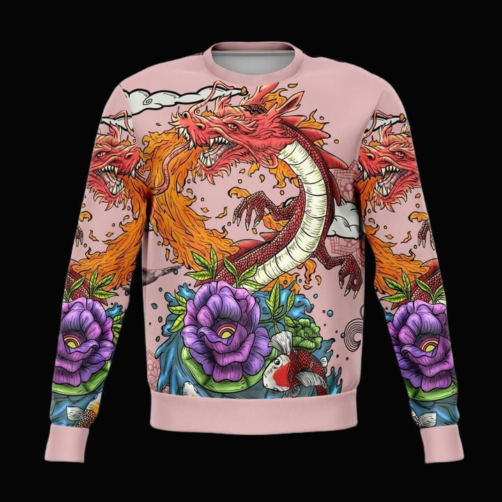 Japanese Dragon Tattoo Style Jumper Unisex 3D Ugly Christmas Sweater ? Usalast