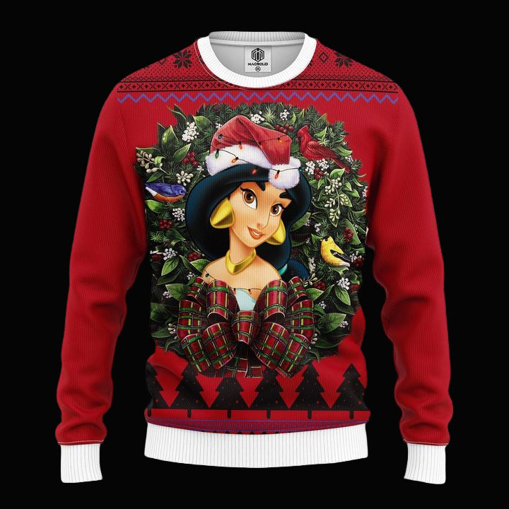 Jasmin Princess Noel Mc Ugly Christmas Sweater Thanksgiving Gift ? Usalast