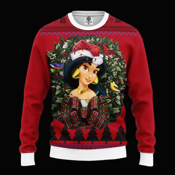 Jasmin Princess Noel Mc Ugly Christmas Sweater Thanksgiving Gift ? Usalast
