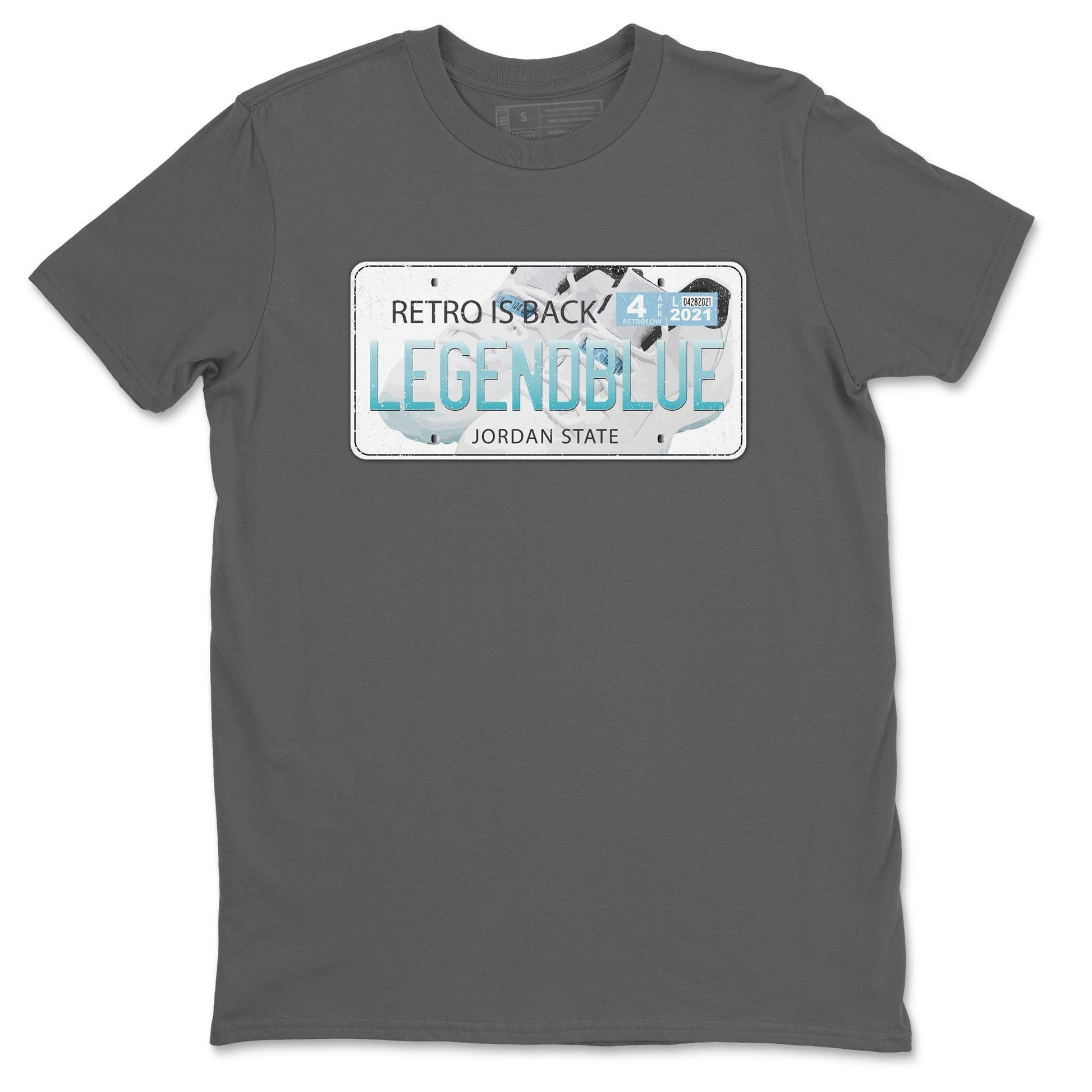 Jordan Plate Unisex Tops - Air Jordan 11 Legend Blue