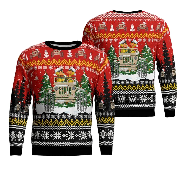 Jp Duck Christmas AOP Sweater ? Usalast