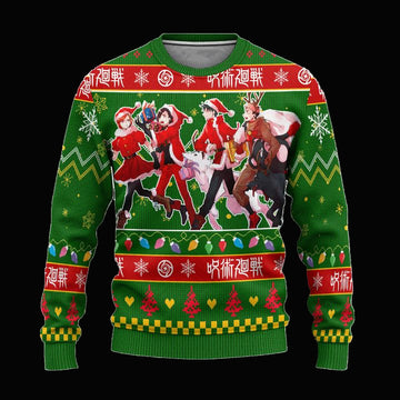 Jujutsu Kaisen Ugly Christmas Sweater Custom Anime Characters Xmas Gift ? Usalast