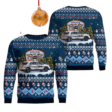 Juneau Police Department Juneau Alaska Christmas AOP Sweater ? Usalast