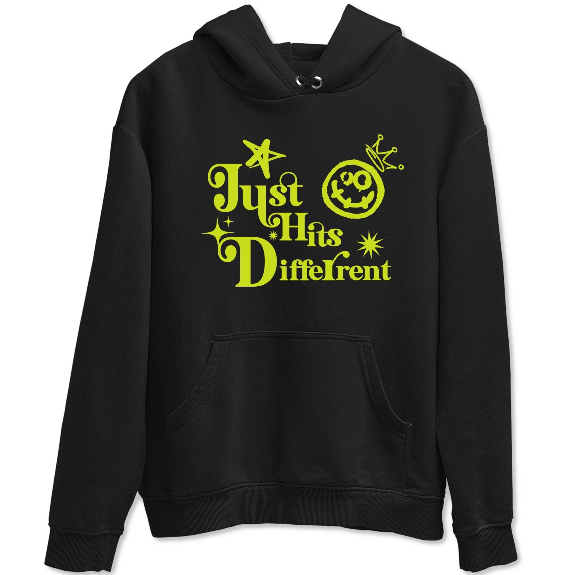 Just Hits Different Sneaker Tees - Air Foamposite One Black Volt