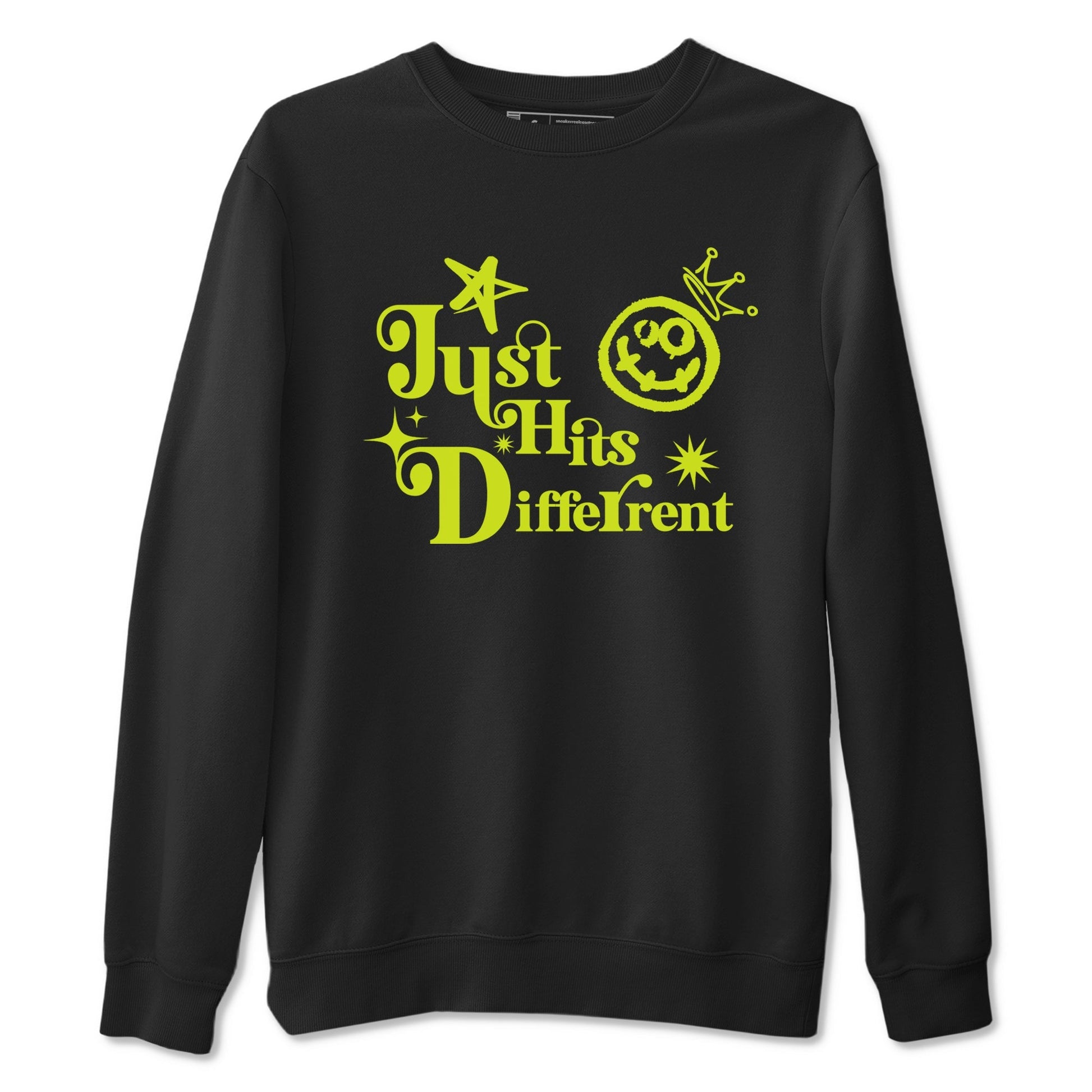 Just Hits Different Sneaker Tees - Air Foamposite One Black Volt