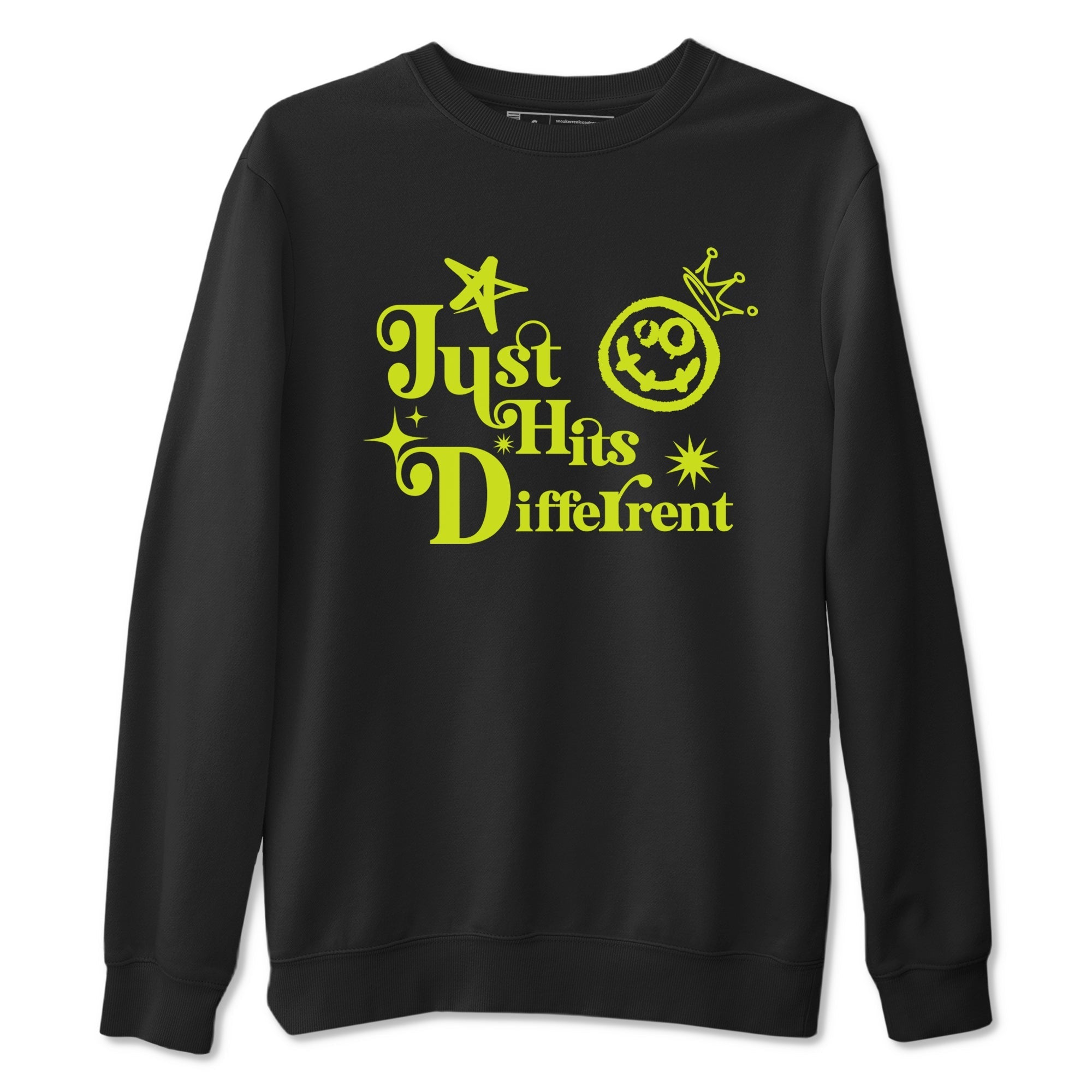 Just Hits Different Sneaker Tees - Air Foamposite One Black Volt