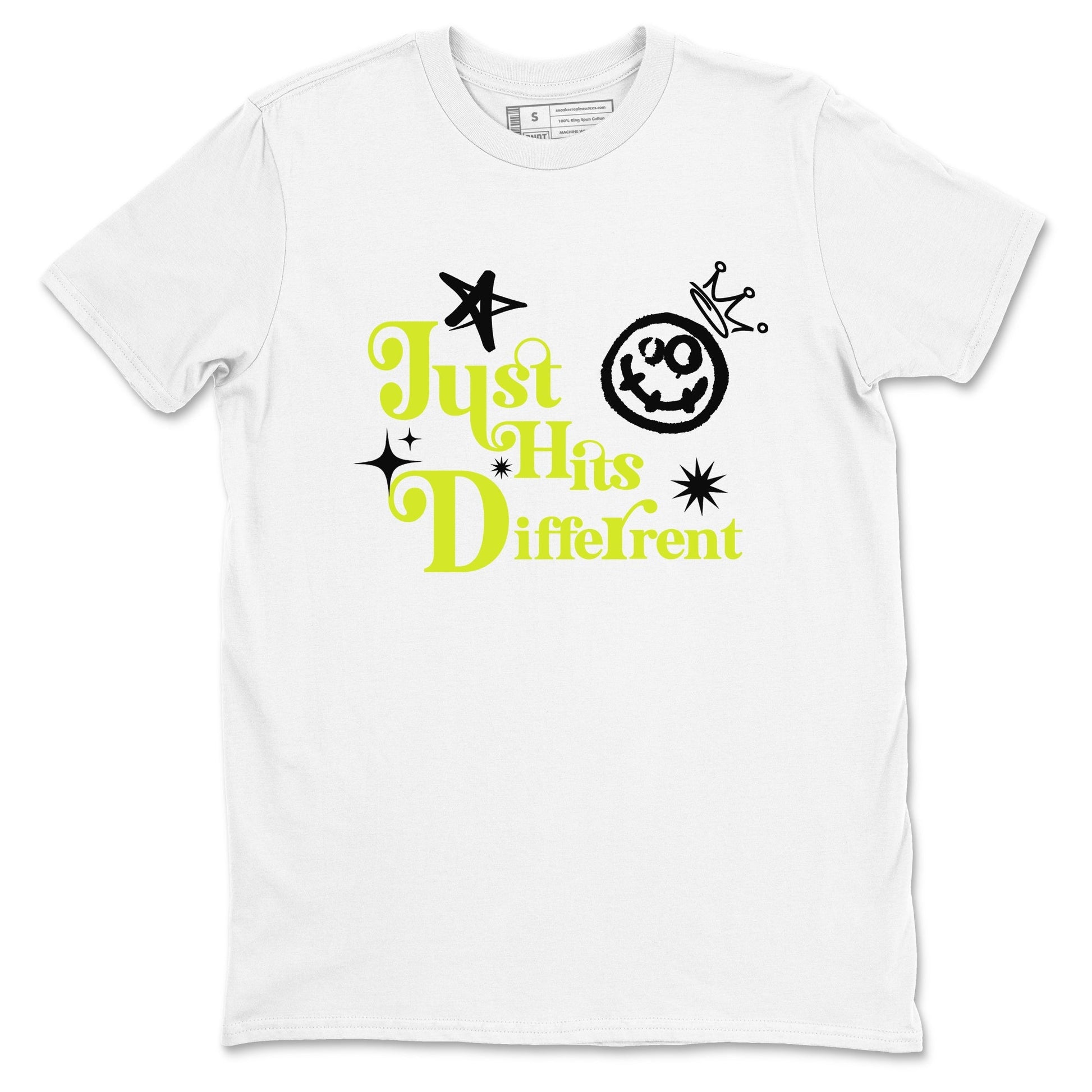 Just Hits Different Sneaker Tees - Air Foamposite One Black Volt