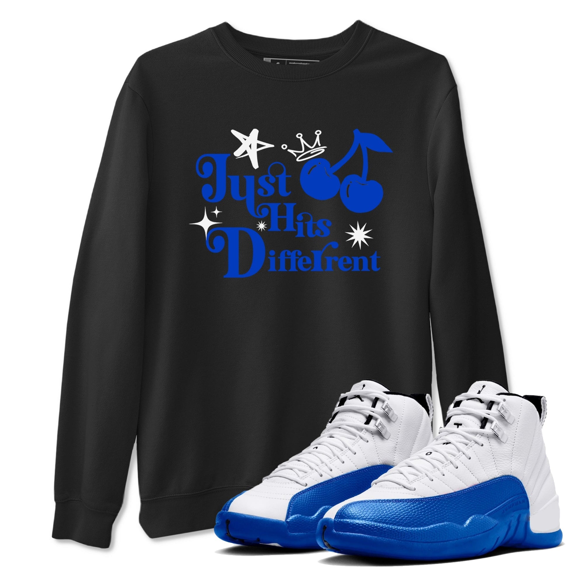 Just Hits Different Sneaker Tees - Air Jordan 12 Blueberry