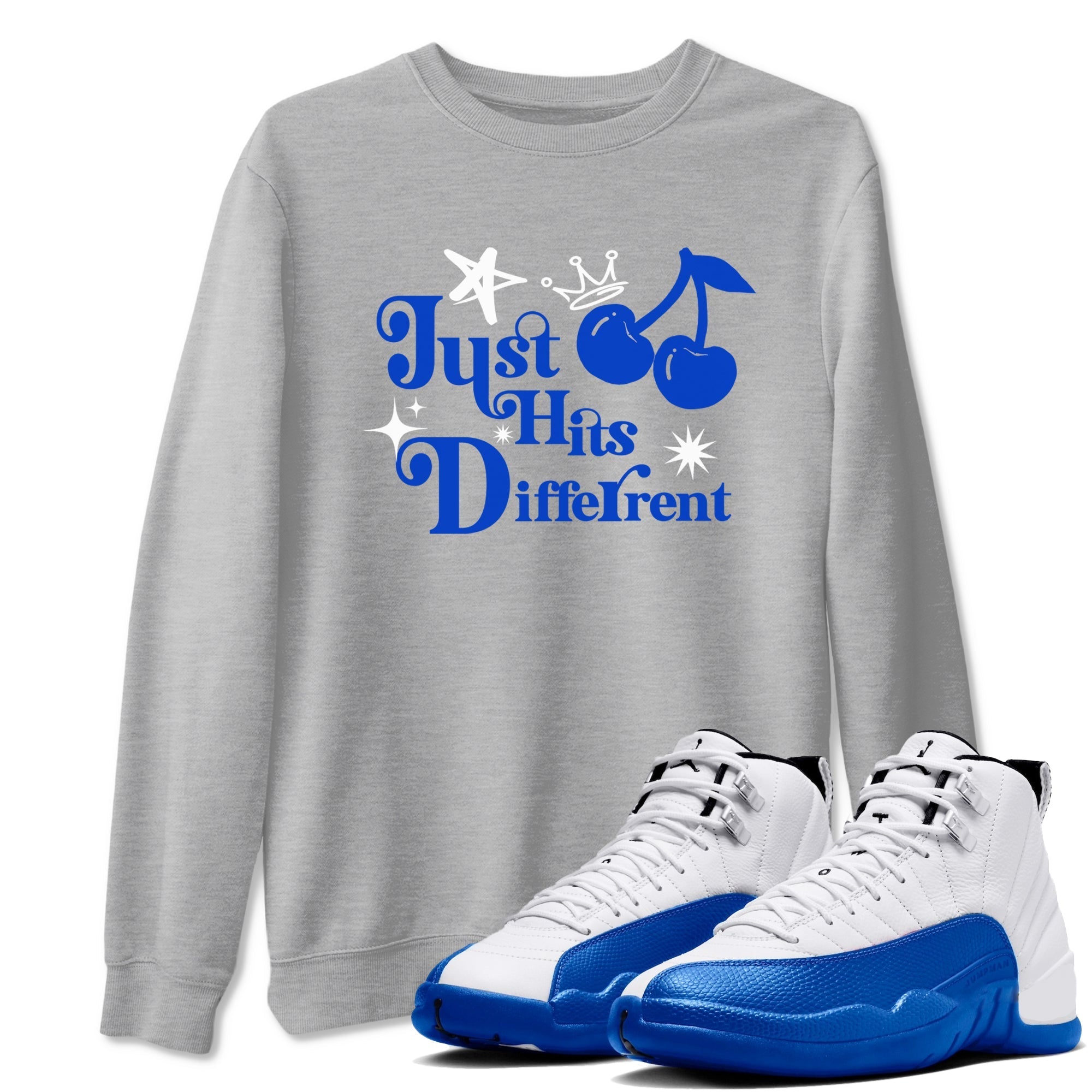 Just Hits Different Sneaker Tees - Air Jordan 12 Blueberry