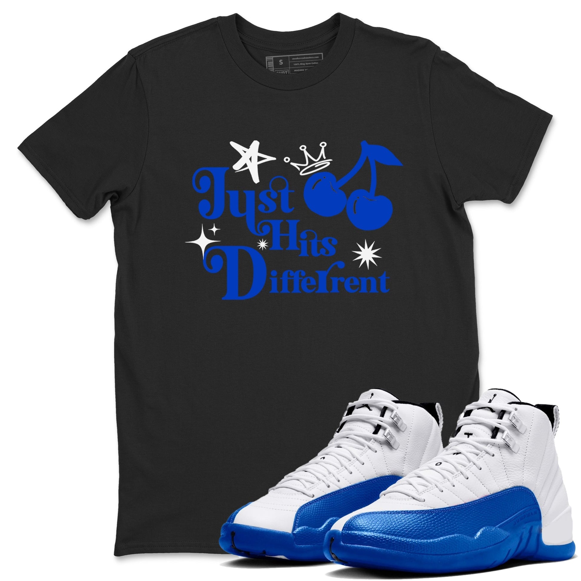 Just Hits Different Sneaker Tees - Air Jordan 12 Blueberry