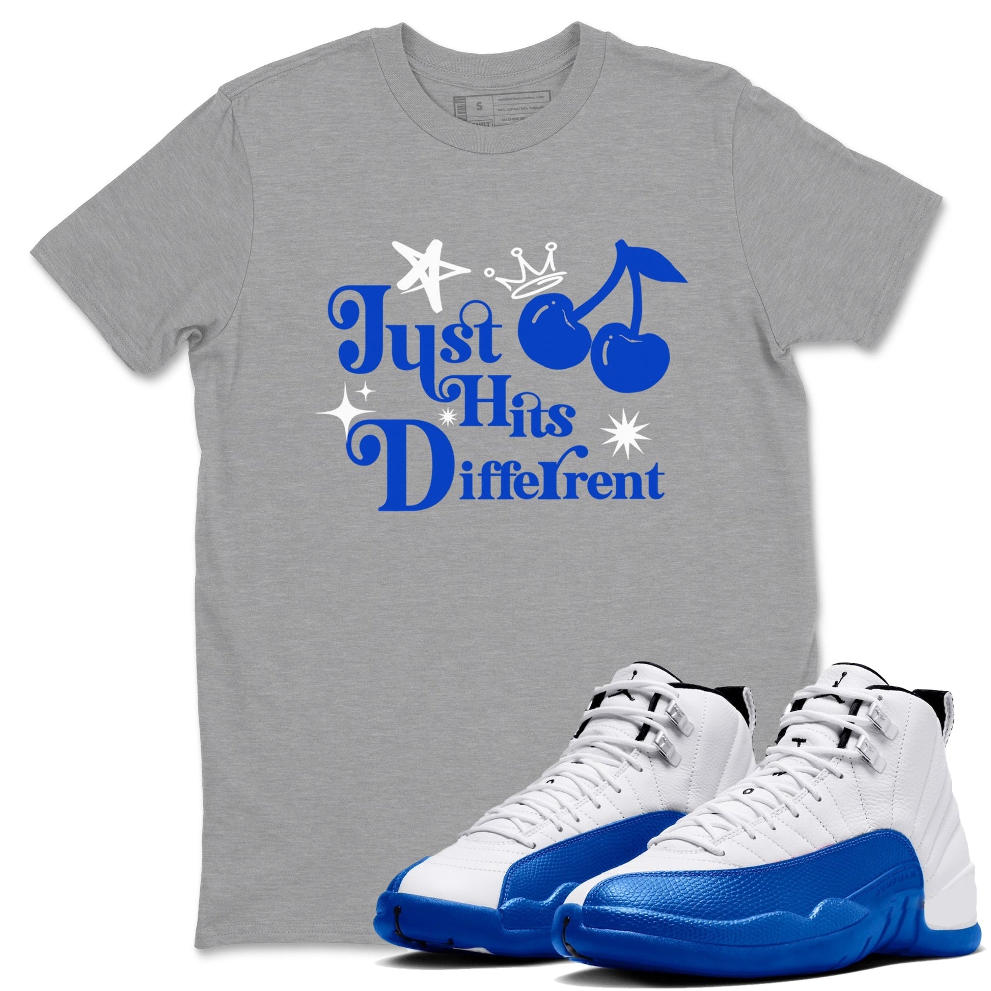 Just Hits Different Sneaker Tees - Air Jordan 12 Blueberry