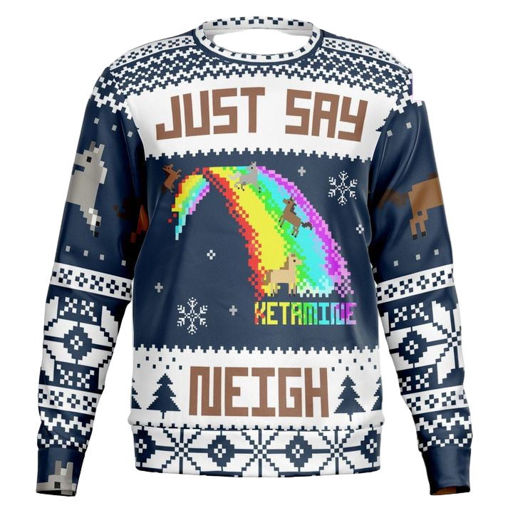 Just Say Neigh For For Meme 3d Ugly Christmas Sweater ? Usalast
