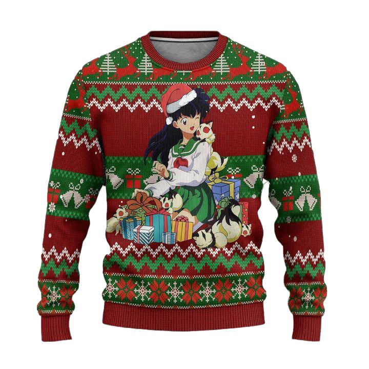 Kagome Ugly Christmas Sweater Inuyasha Anime Xmas Gift ? Usalast