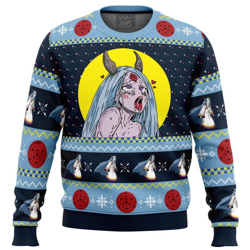Kaguya ?tsutsuki Ahegao Shippuden Ugly Christmas Sweater