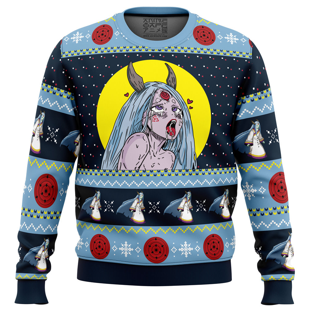 Kaguya ?tsutsuki Ahegao Shippuden Ugly Christmas Sweater