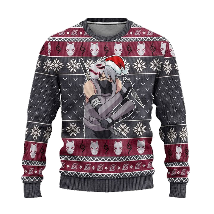 Kakashi Anbu Ugly Christmas Sweater Naruto Anime Xmas Gift ? Usalast