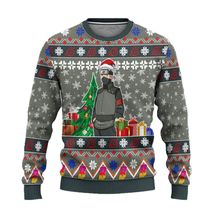 Kakashi Hatake Anime Ugly Christmas Sweater Custom Boruto Xmas Gift ? Usalast