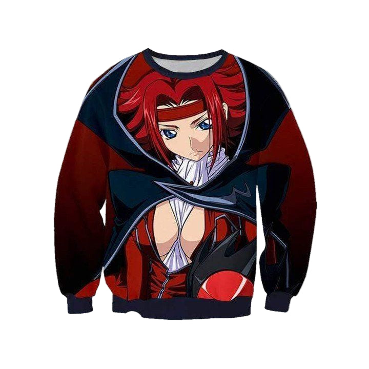 Kallen Stadfeld Dress Sweater ? Code Geass 3D Printed Sweater Sh9741 ? Usalast