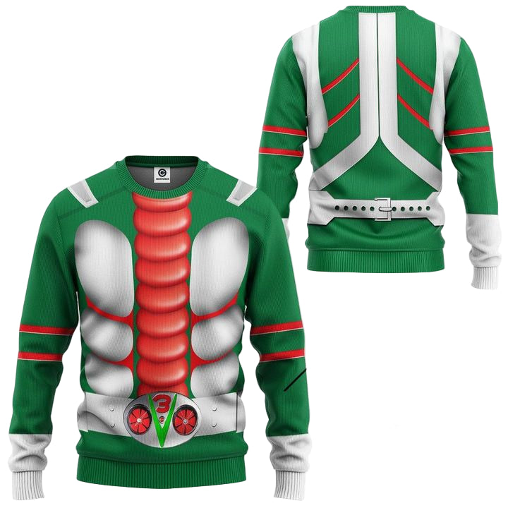 Kamen Rider V3 Ugly Christmas Sweater ? Usalast