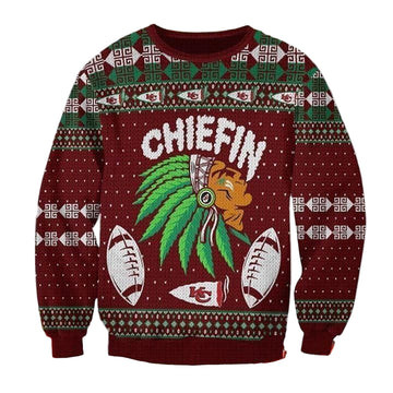 Kansas City Chiefs Chiefin Ugly Christmas 3D Printed Sweater 3D 3D Graphic Printed Tshirt Hoodie Up To 5Xl 3D Hoodie Sweater Tshirt ? Usalast