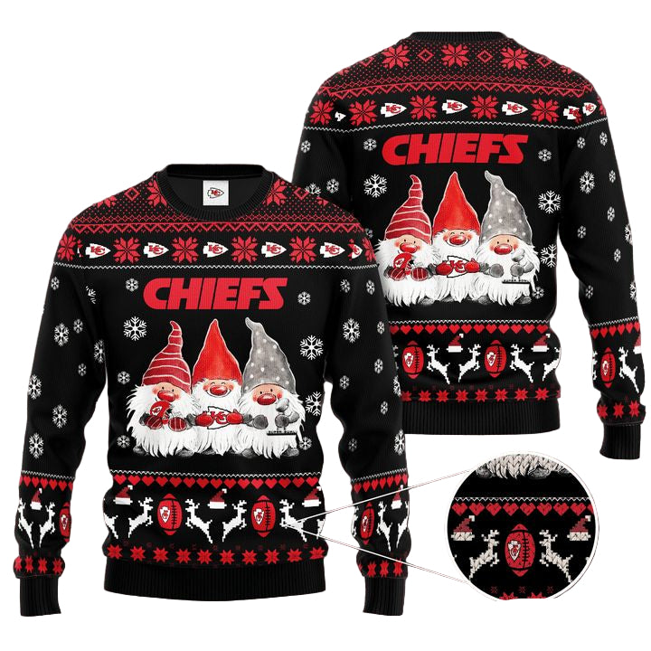 Kansas City Chiefs Gnome De Noel Christmas Ugly Sweater ? Usalast