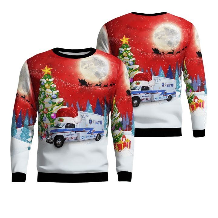 Kansas Sedgwick County EMS Christmas AOP Sweater ? Usalast