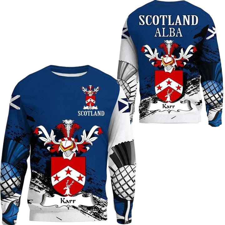 Karr Scottish Family Crest Scotland Special Sweater A7 ? Usalast