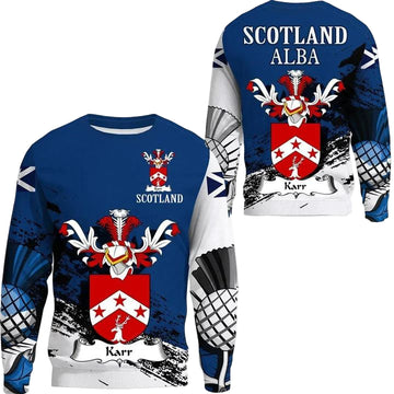Karr Scottish Family Crest Scotland Special Sweater A7 ? Usalast