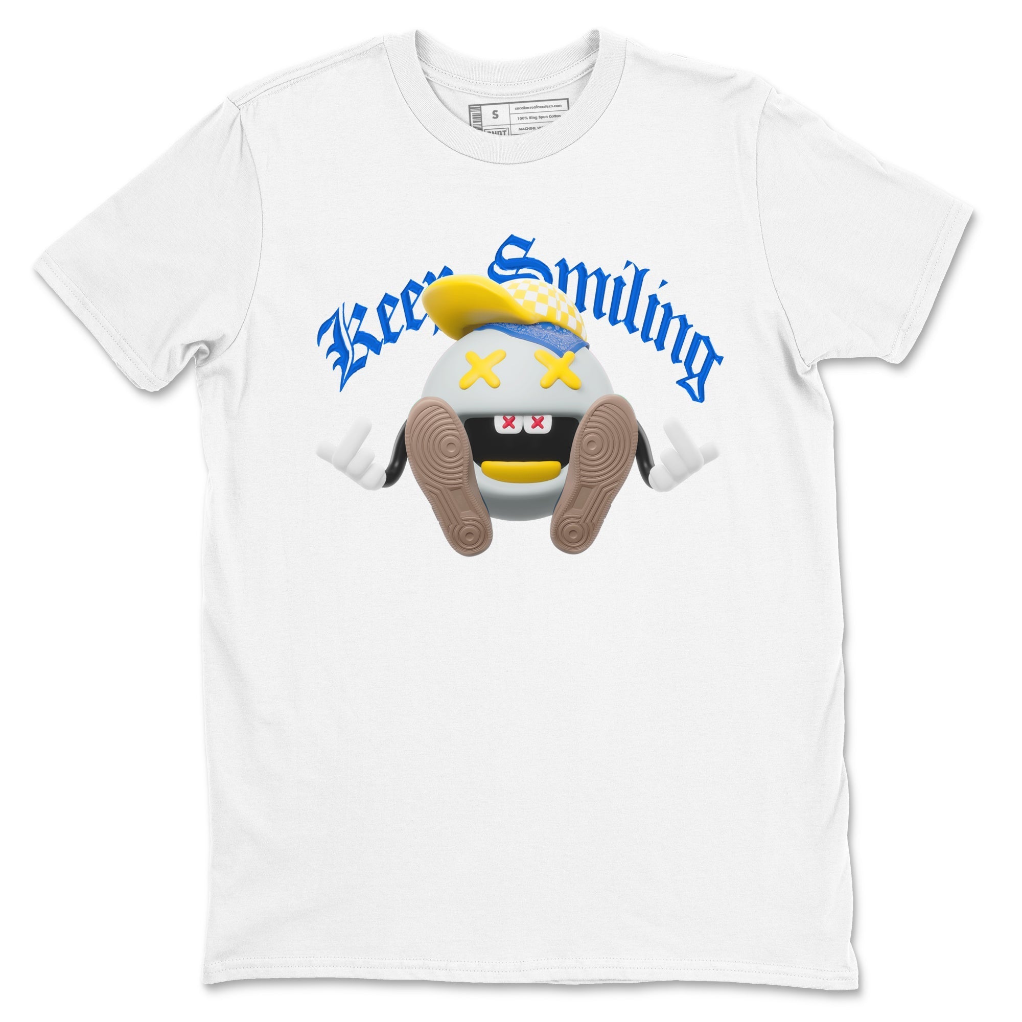 Keep Smiling Sneaker Tees - Air Jordan 1 Travis Scott Canary