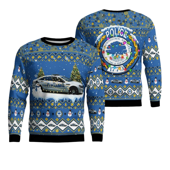 Kentucky Elizabethtown Police Department Christmas AOP Sweater ? Usalast