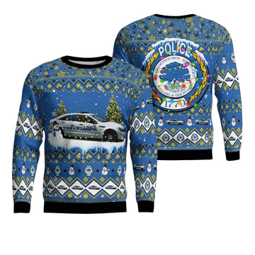 Kentucky Elizabethtown Police Department Christmas AOP Sweater ? Usalast