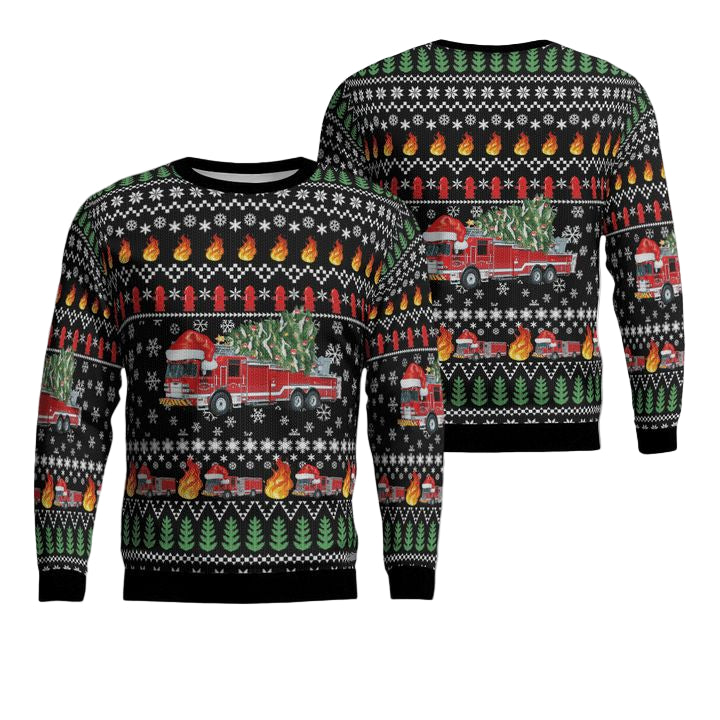 Kentucky Lexington Fire Department Christmas Sweater 3D ? Usalast