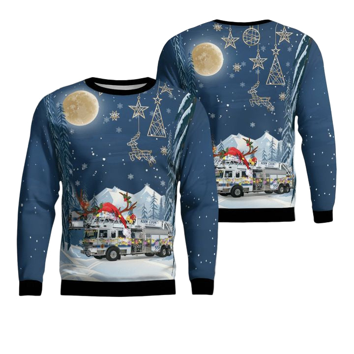 Kern County Fire Department Christmas AOP Sweater ? Usalast