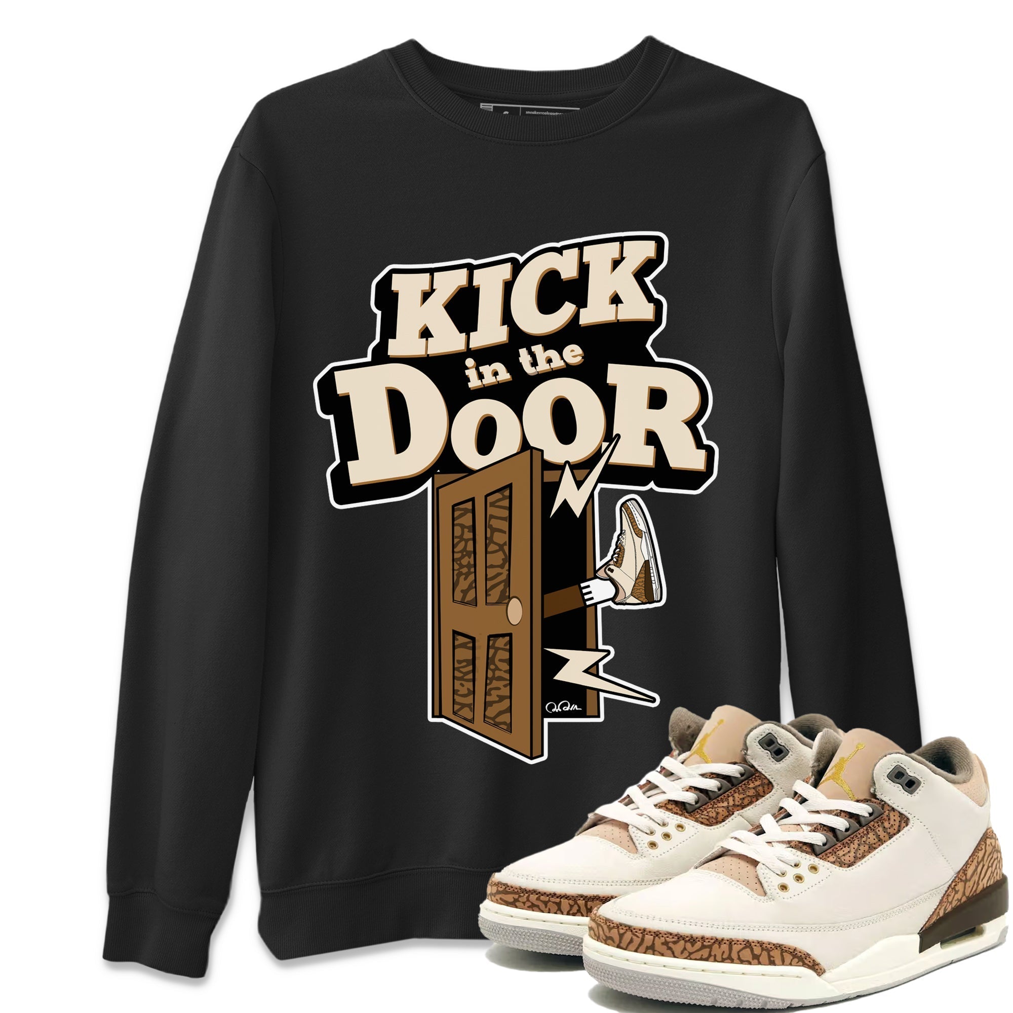 Kick In The Door Unisex Tops - Air Jordan 3 Palomino