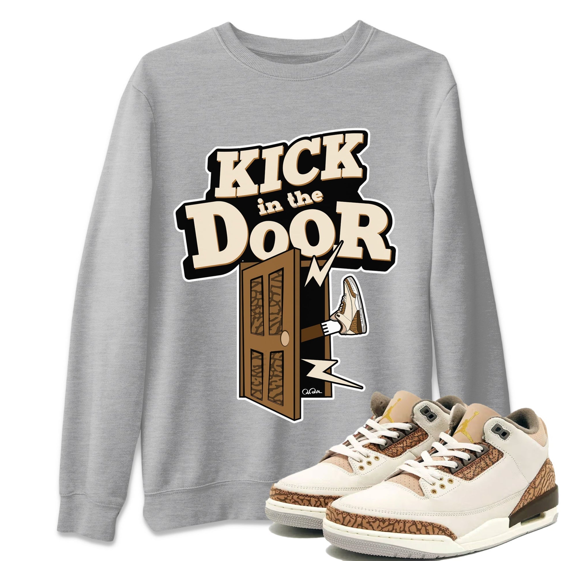 Kick In The Door Unisex Tops - Air Jordan 3 Palomino