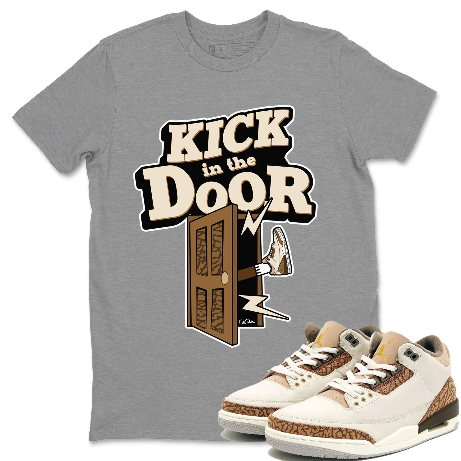 Kick In The Door Unisex Tops - Air Jordan 3 Palomino