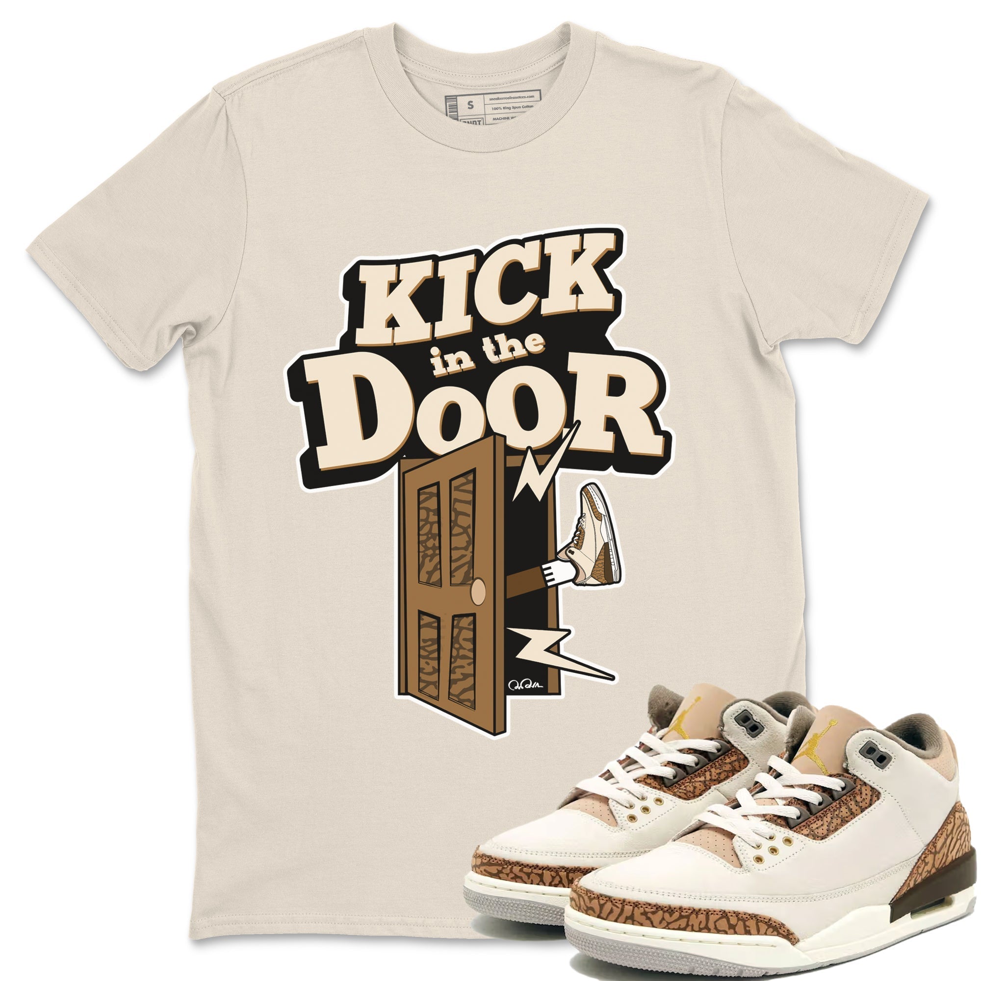Kick In The Door Unisex Tops - Air Jordan 3 Palomino