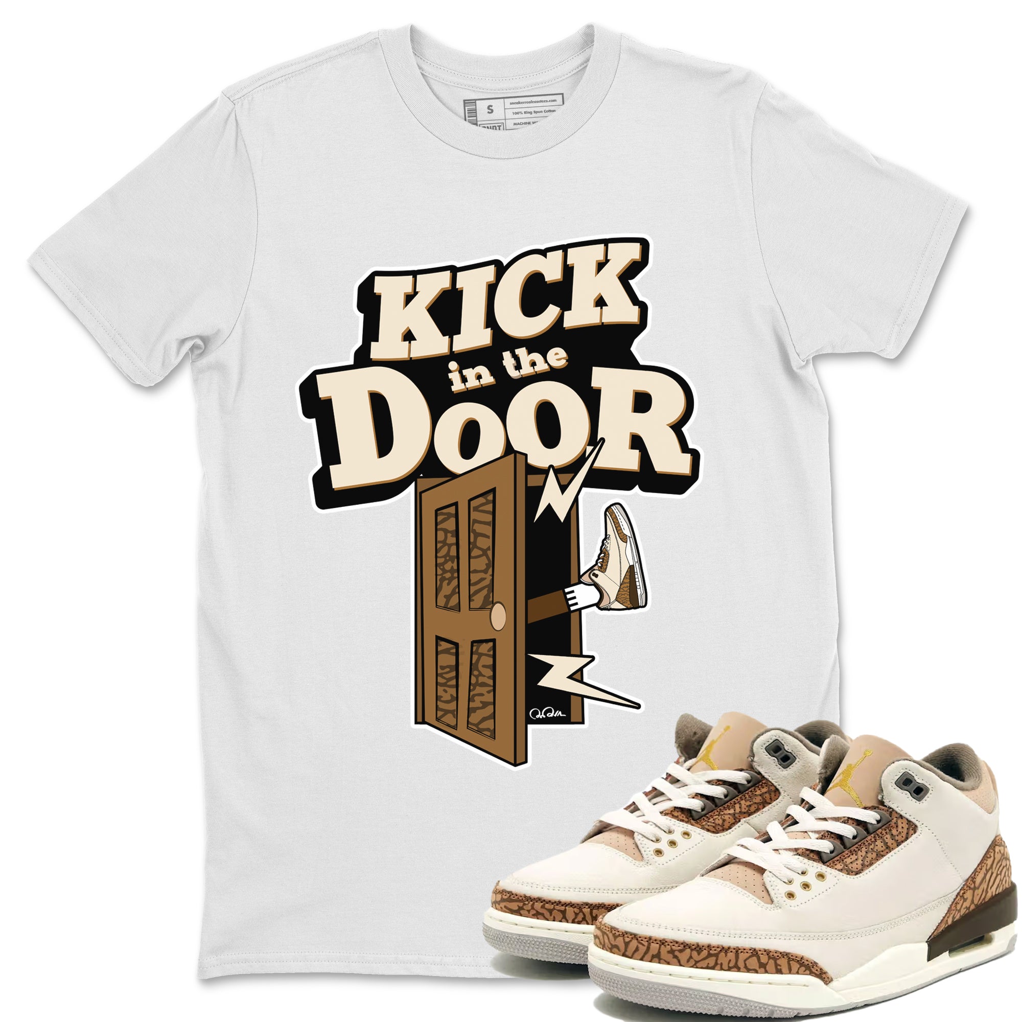 Kick In The Door Unisex Tops - Air Jordan 3 Palomino