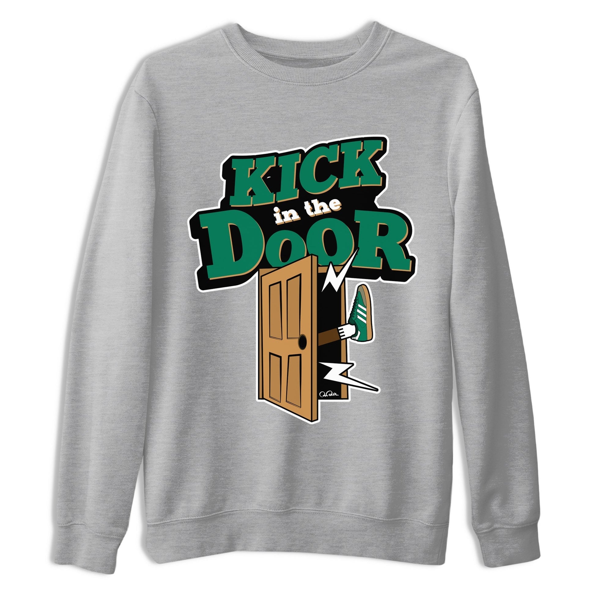 Kick In The Door Sneaker Tee - Samba Collegiate Green Gum