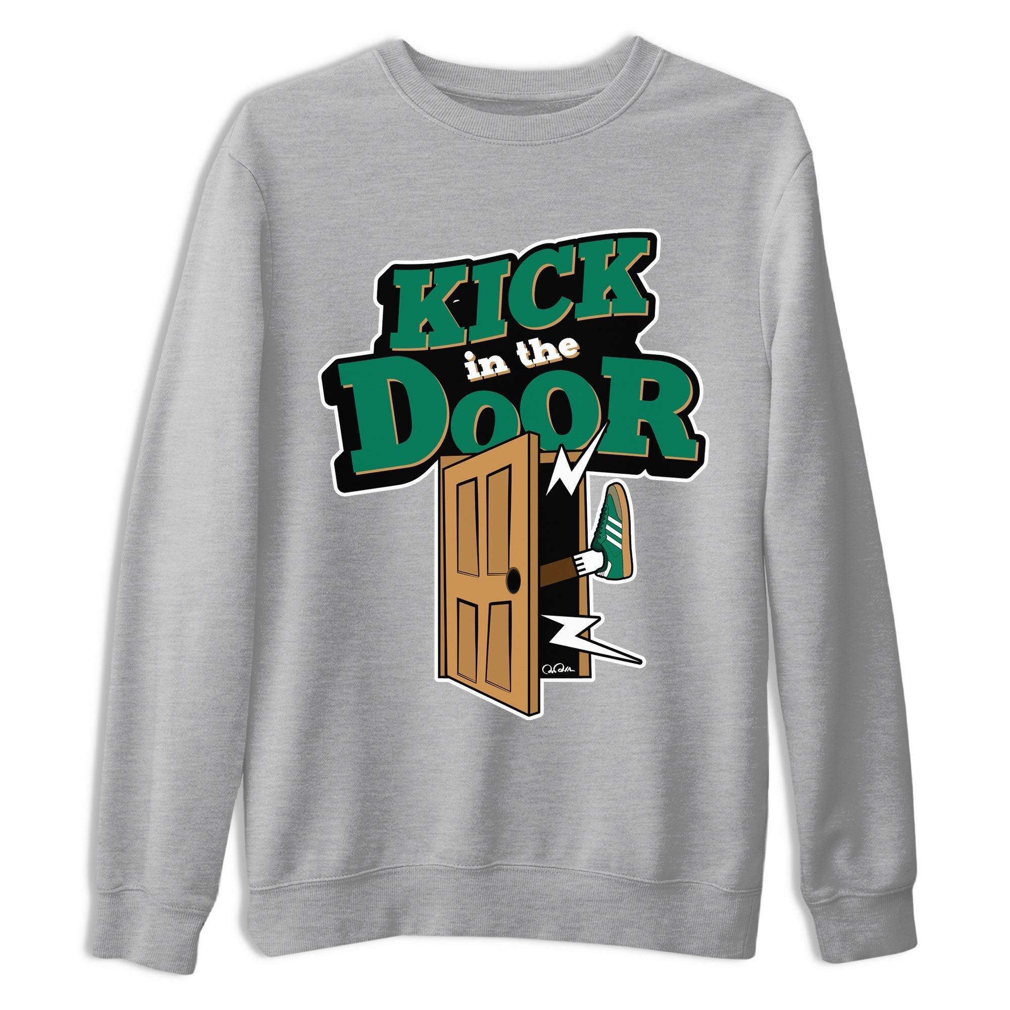 Kick In The Door Sneaker Tee - Samba Collegiate Green Gum