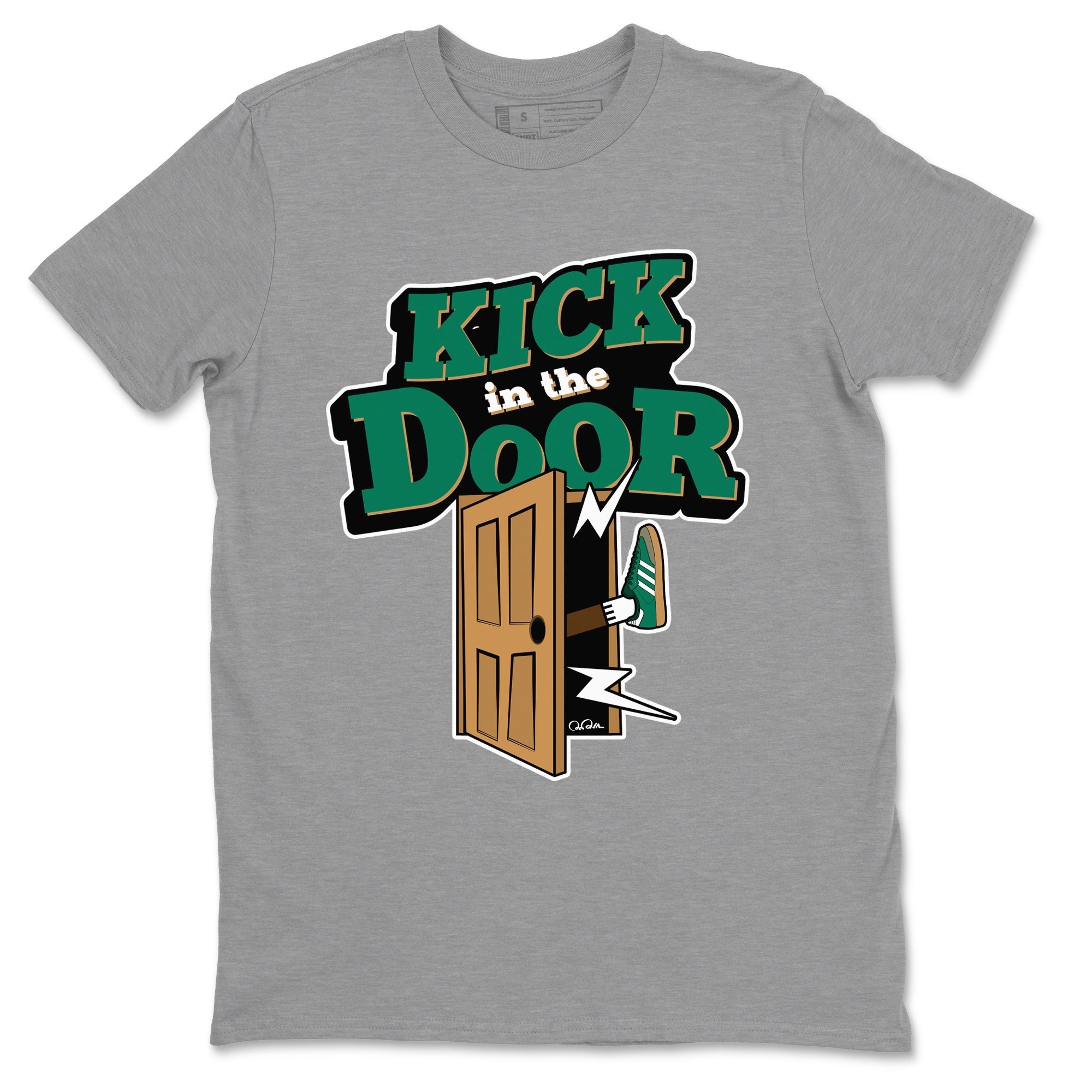 Kick In The Door Sneaker Tee - Samba Collegiate Green Gum