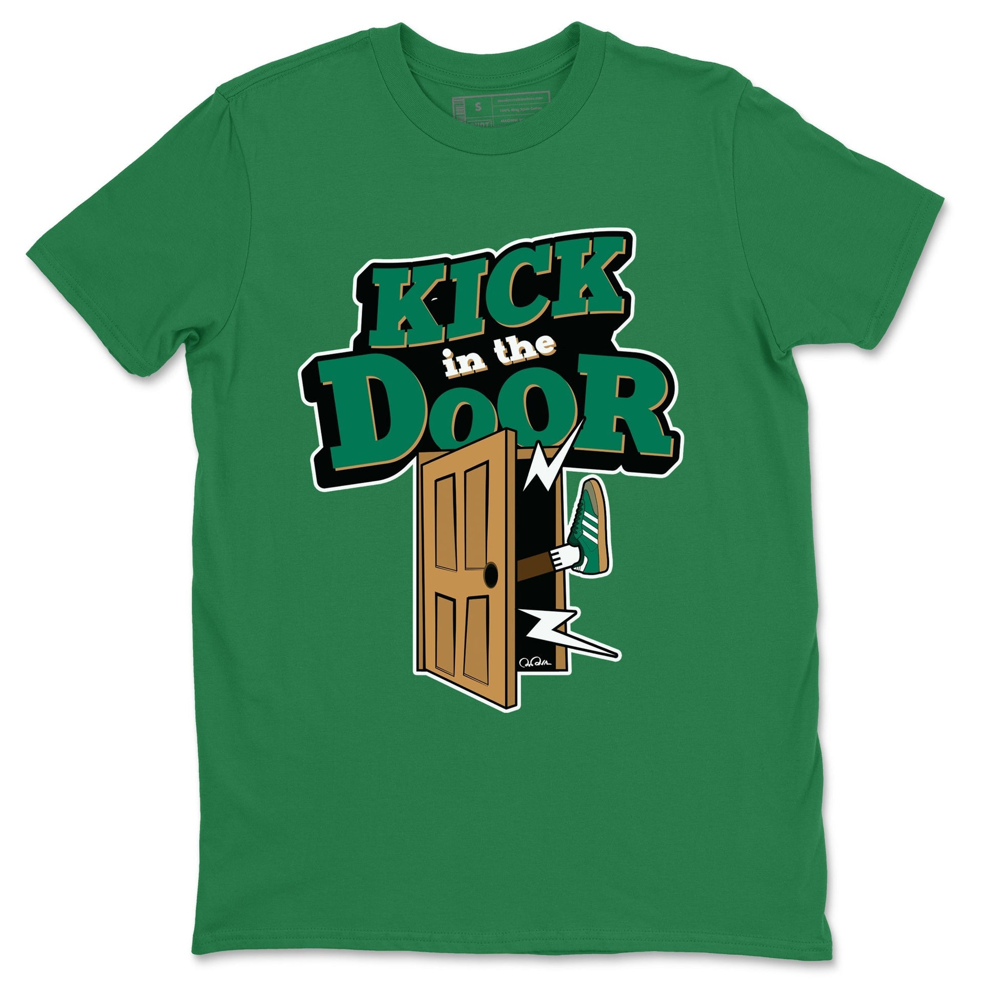 Kick In The Door Sneaker Tee - Samba Collegiate Green Gum
