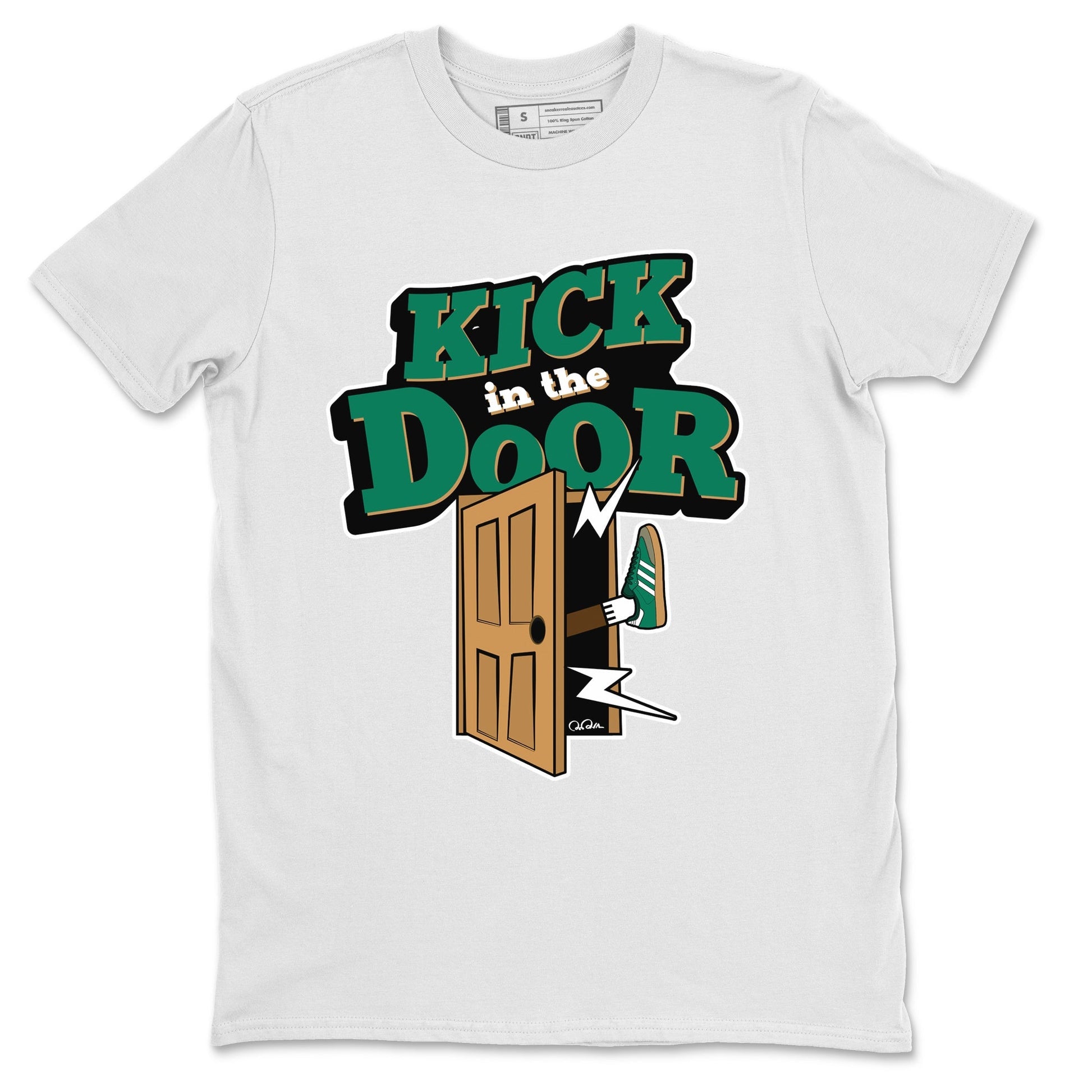 Kick In The Door Sneaker Tee - Samba Collegiate Green Gum
