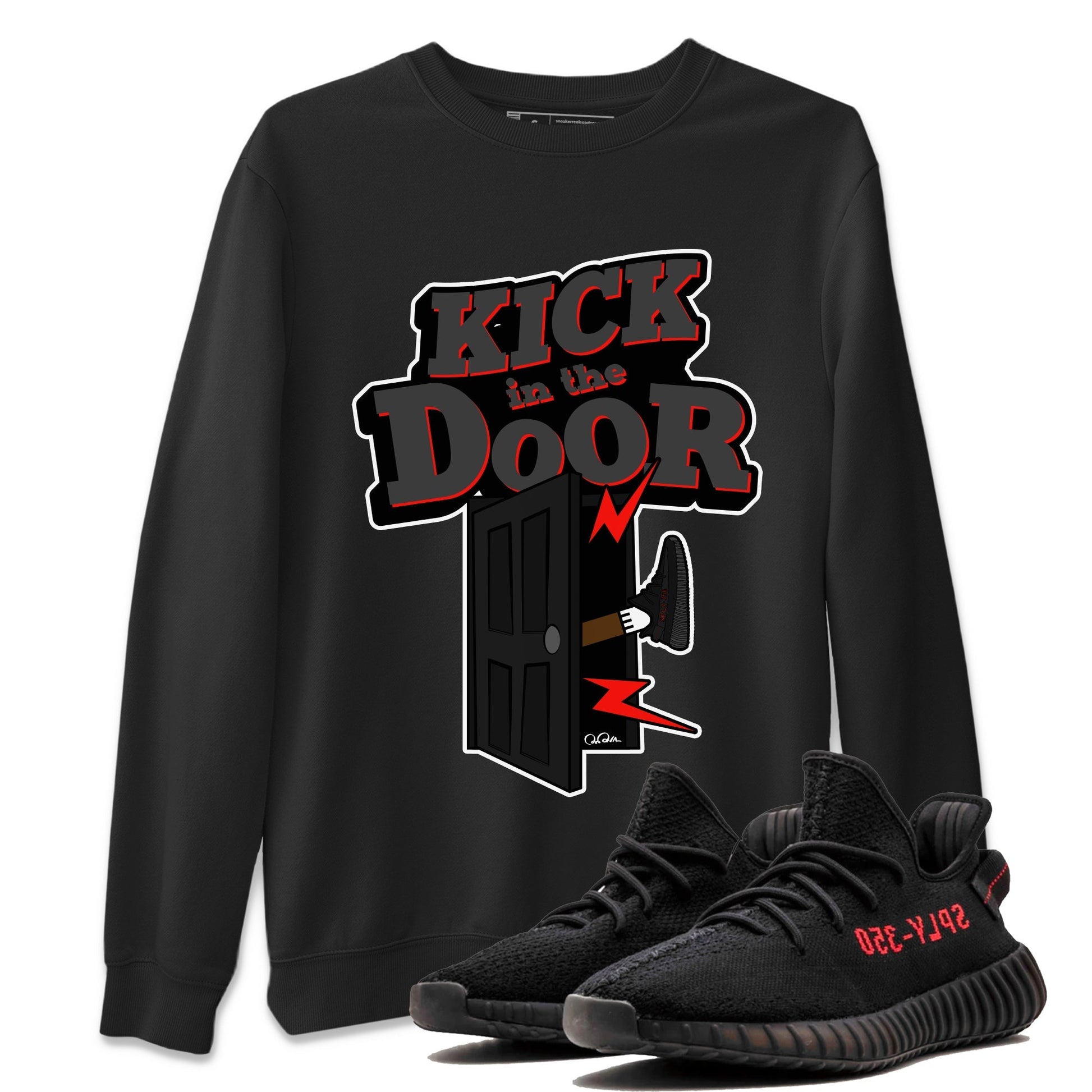 Kick In The Door Sneaker Tee - Yeezy 350 Bred